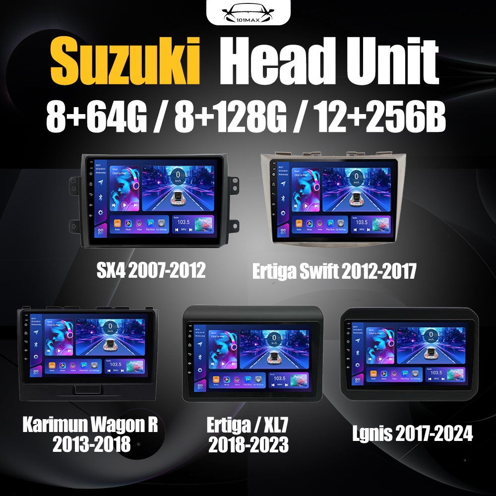 Android 15 Head Unit 9" IPS For Suzuki SX4/Ertiga Swift/XL7/Karimun Wagon R/Lgnis Head Unit 8 Chip N