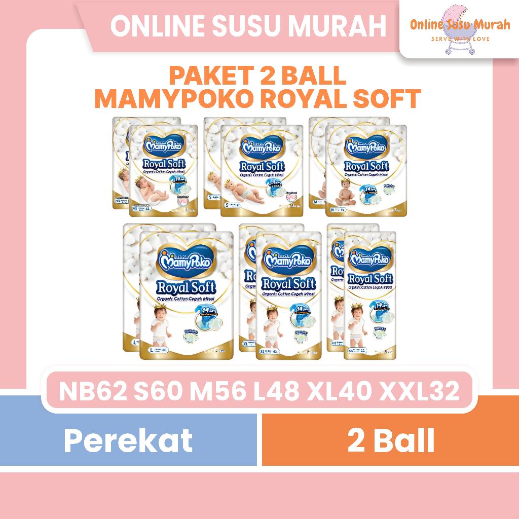 MAMYPOKO ROYAL SOFT TAPE 2 BALL NB62 S60 M56 L48 XL40 XXL32 MAMYPOKO PEREKAT COTTON ORGANIC PPKS