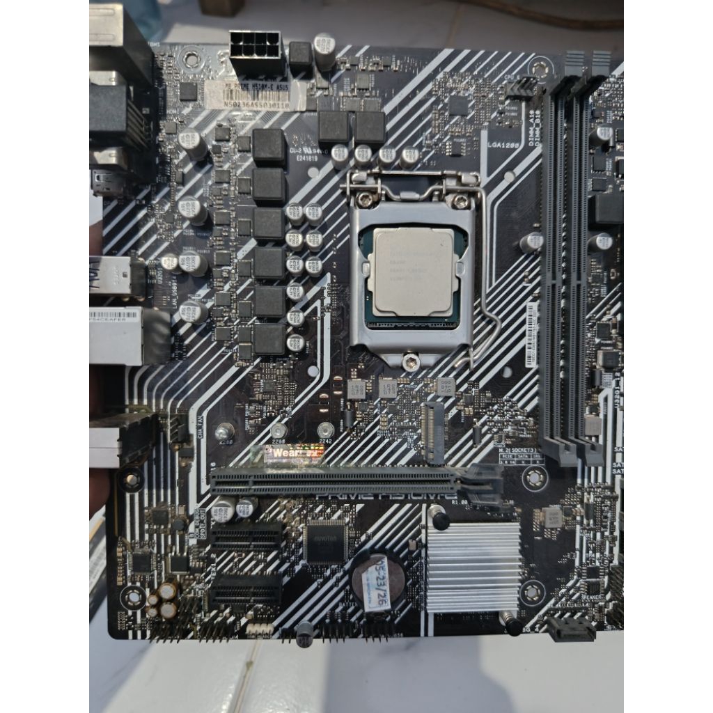 Paket mobo Asus H510M-E + processor G6400