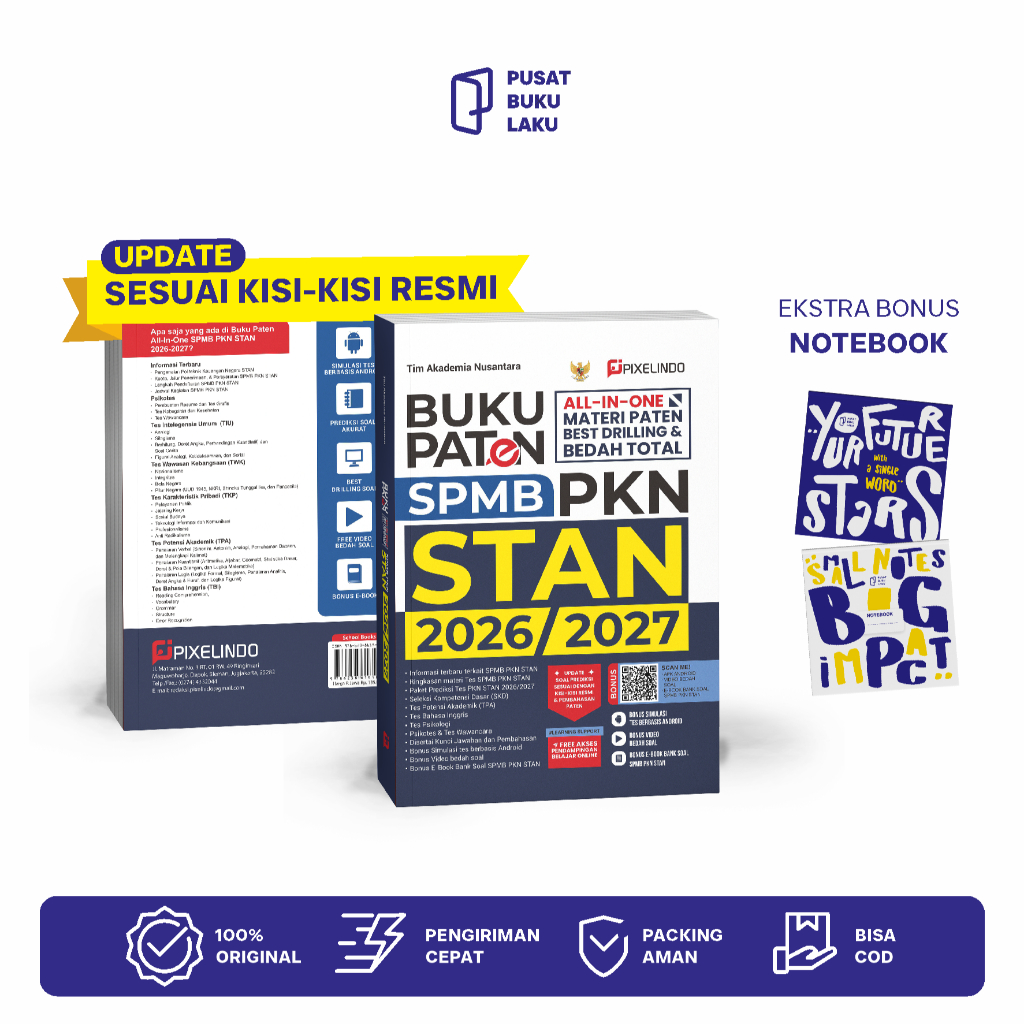 BUKU PATEN SPMB PKN STAN 2026/2027 - BEDAH MATERI & PREDIKSI SOAL SPMB PKN STAN TERBARU