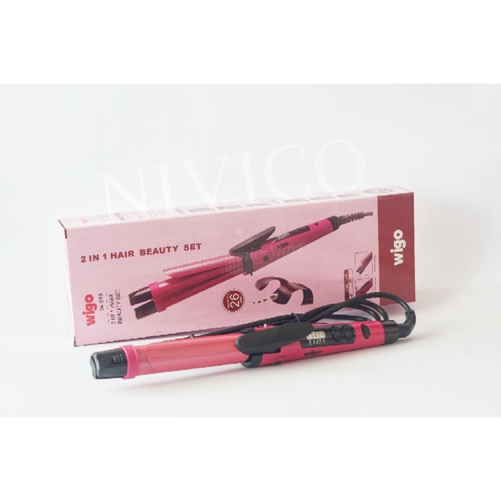 Wigo professional multi function curling iron alat catok fitur lengkap curly & straight W 818