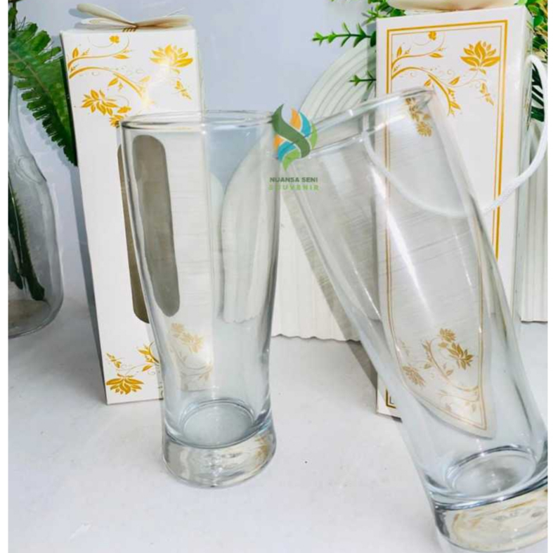 Souvenir Gelas Jus Kaca Aesthetic Ala Korea 380ml Gelas Porto Citinova Tumbler Mug Minum Kaca Tinggi