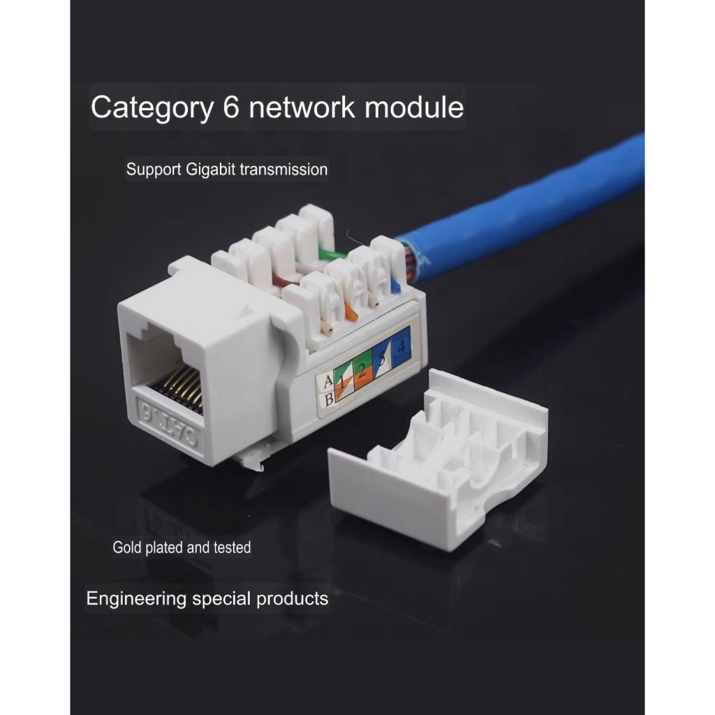 MODULAR JACK RJ45 CAT 6 COMMSCOPE JACK MODULAR CAT6 UTP RJ45 KEYSTONE