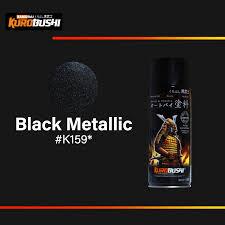 SAMURAI PAINT K159 BLACK METALIK CAT SEMPROT SPRAY WARNA HITAM METALIK TAHAN BENSIN