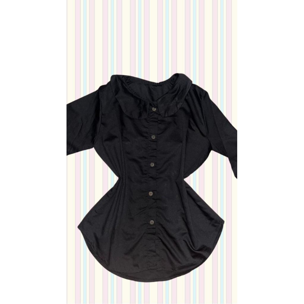 KEMEJA HITAM/BLOUSE/BLOUSE HITAM
