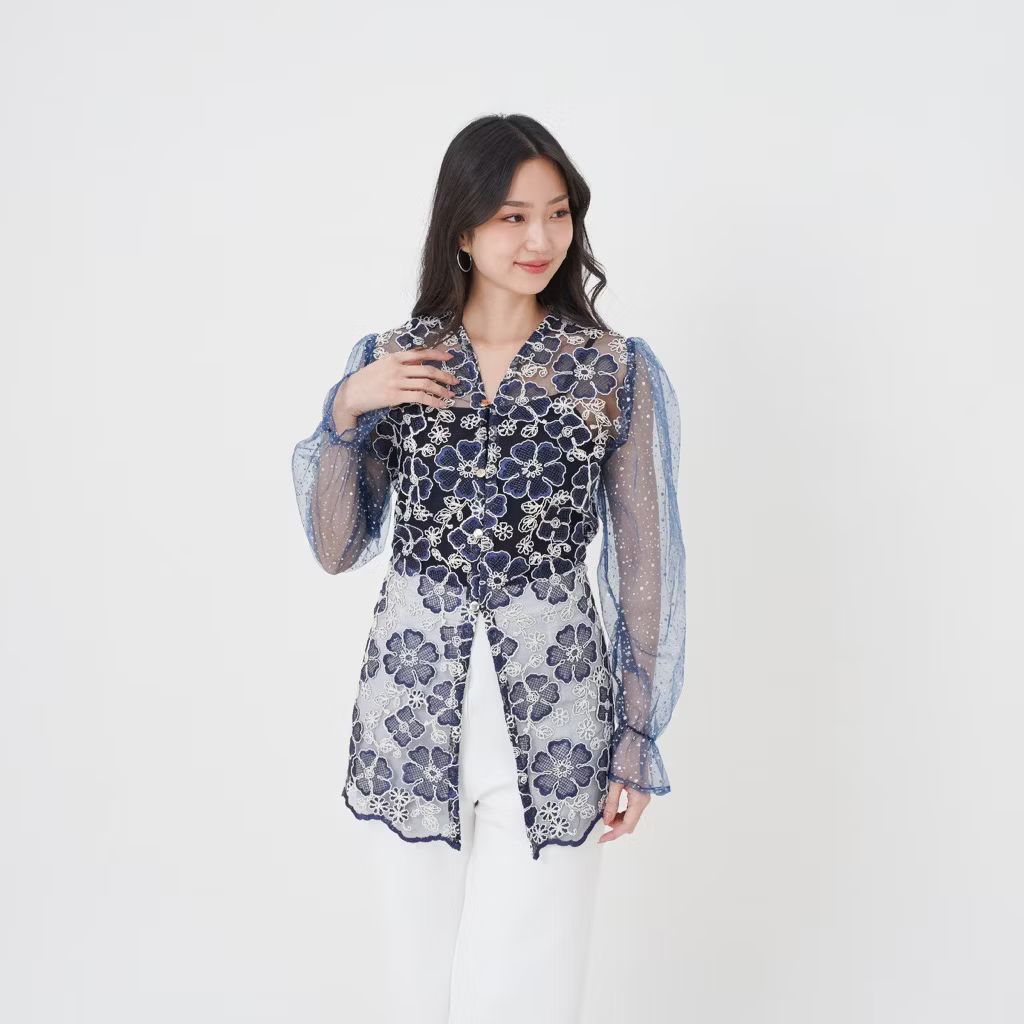 Fahm Eliza Blouse Atasan Wanita - Blouse Wanita Untuk Kondangan