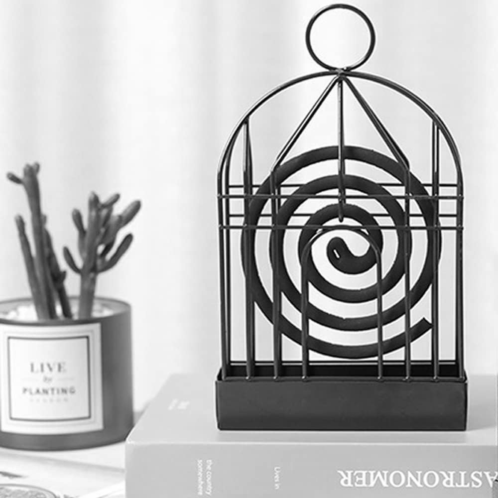 Tempat Obat Nyamuk Bakar Sangkar Bird Cage Mosquito Coil Holder Fireproof - TK01