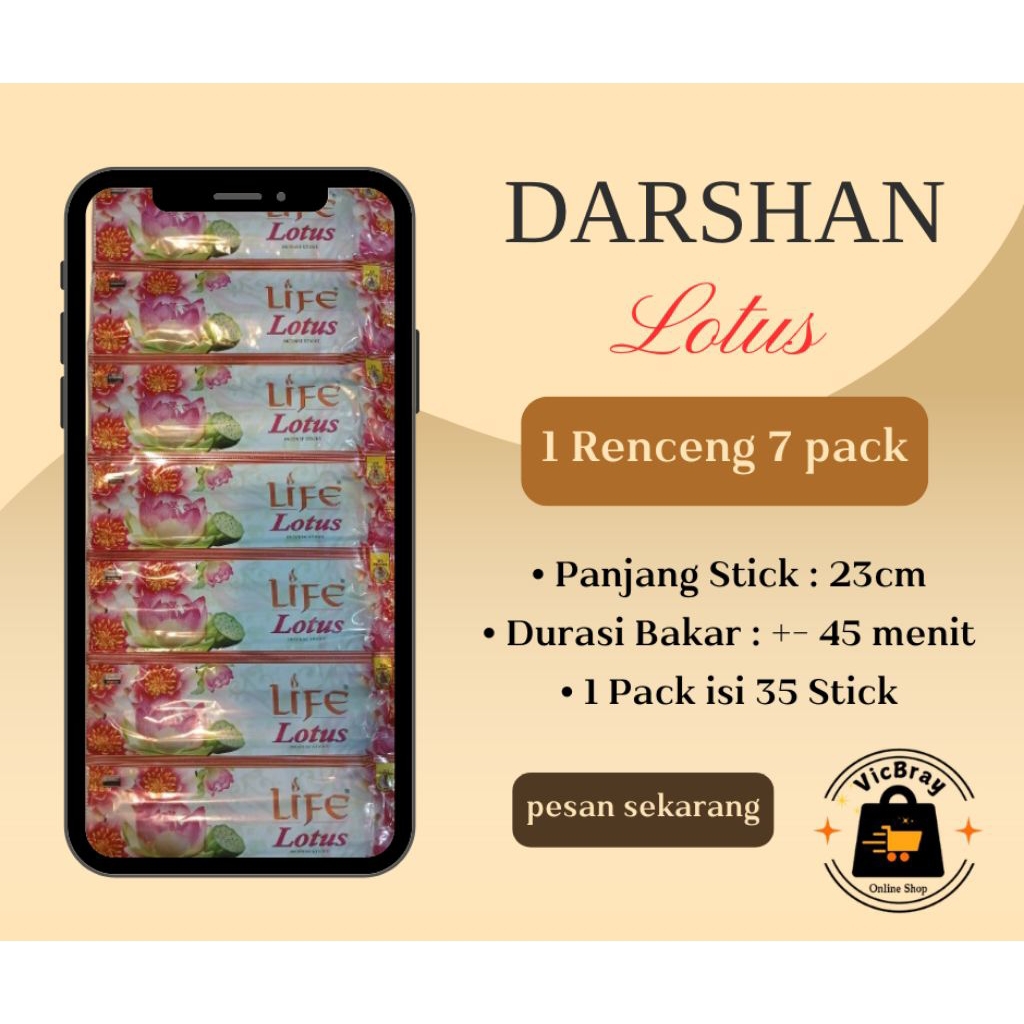 Dupa India Darshan Lotus 35 stick