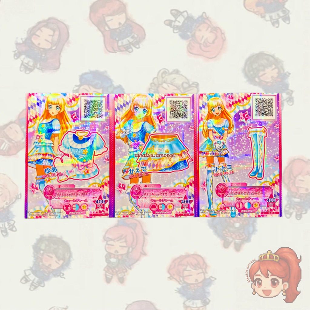 Aikatsu Stars Card Pastel Top Star Coord Hime Shiratori