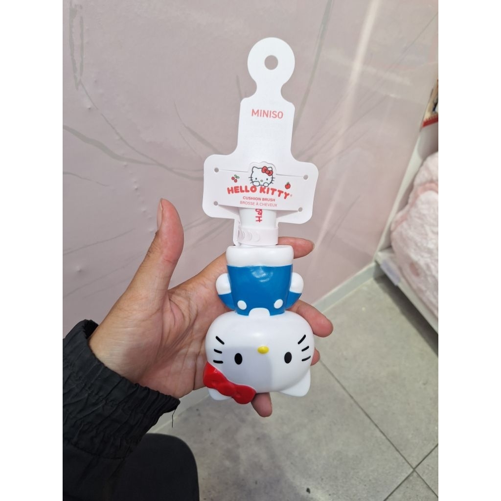 miniso original x hello kitty brush sisir karakter lucu kuat