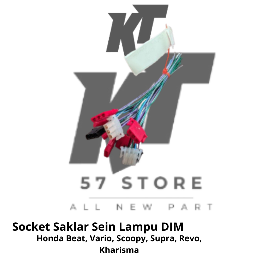 Socket Saklar Sein Lampu DIM | Honda Beat, Vario, Scoopy, Supra, Revo, Kharisma