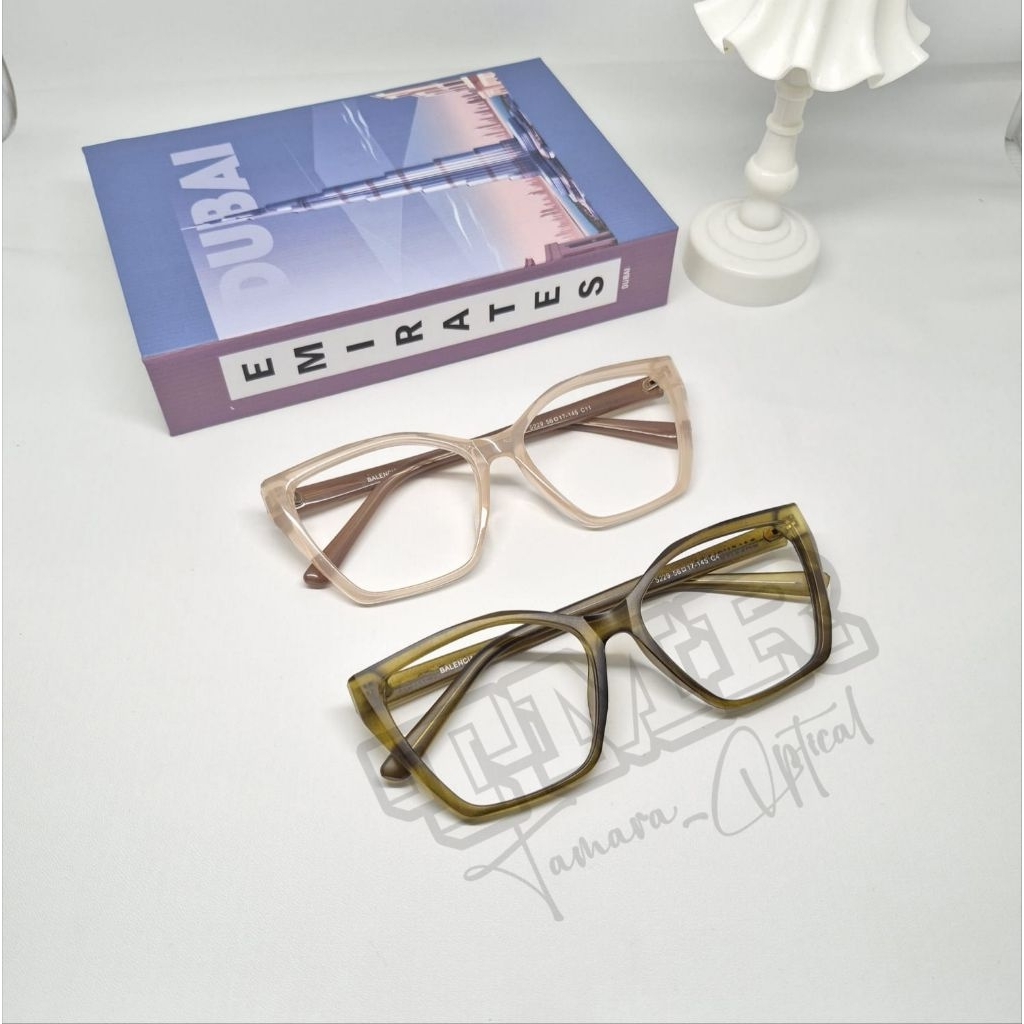 KACAMATA WANITA KACAMATA KEKINIAN KACAMATA MINUS DAN SILINDER LENSA PHOTOCROMIC FRAME:5229