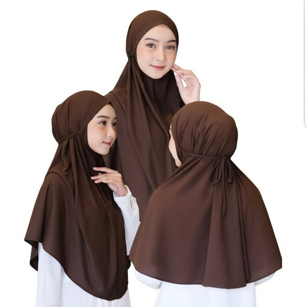 FAEYZA ALWA - HIJAB BERGO JERSEY TALI JILBAB INSTAN KHIMAR JERSEY