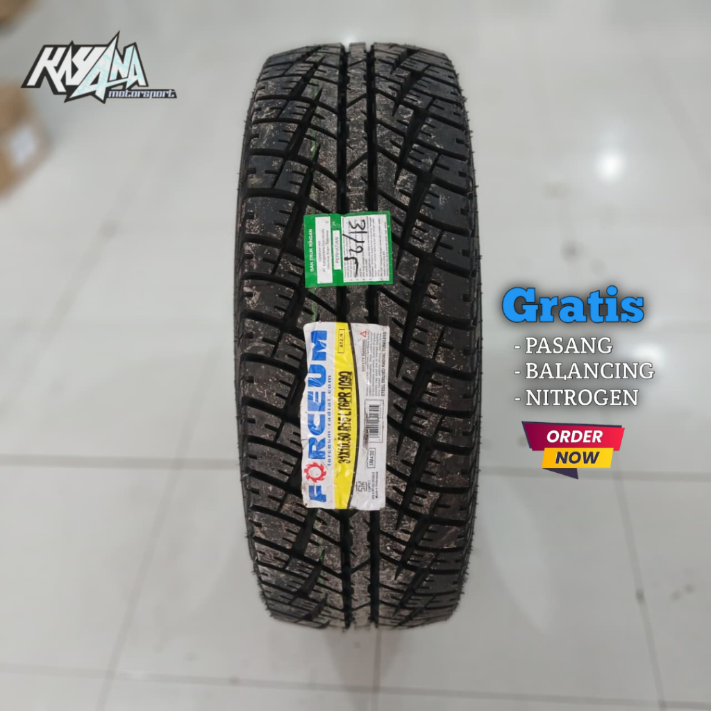 Ban Mobil Merk FORCEUM ATZ Ukuran 31 10,5 R15 Ban Semi Offroad