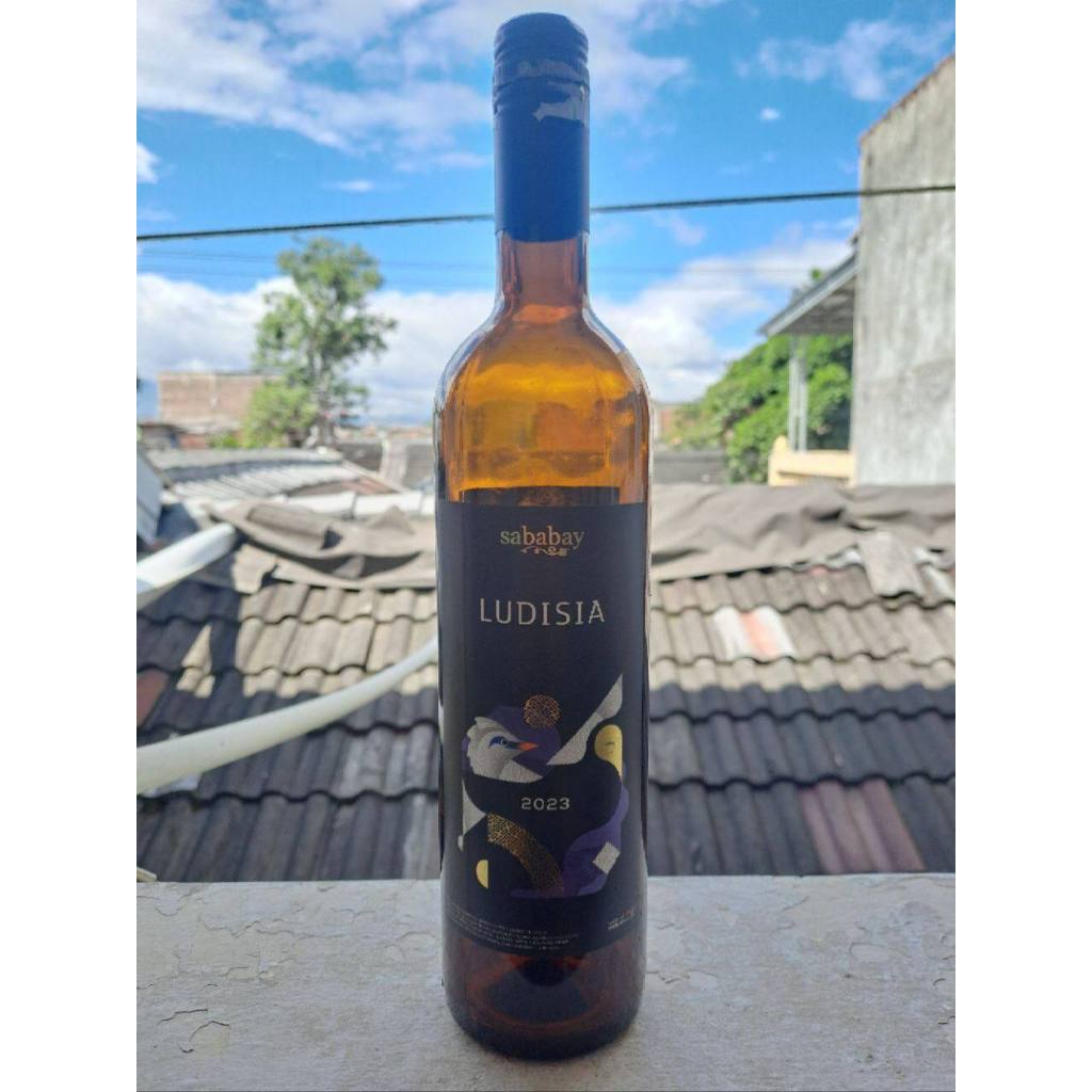 Botol Minuman Bekas Wine Sababay Ludisia Kaca Original | Pajangan Estetik Koleksi & Dekorasi Rumah, 