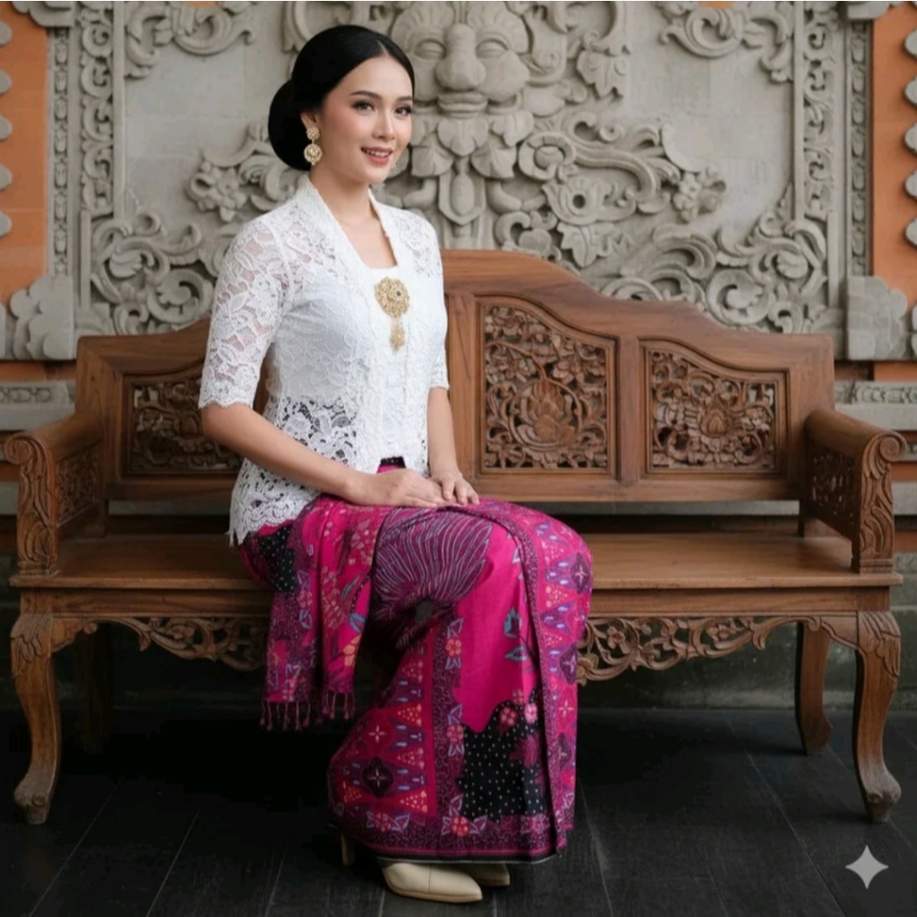 Klambi Bali - Kamen Doby Viscose ATBM Set Selendang Kamen Lembaran Set Selendang
