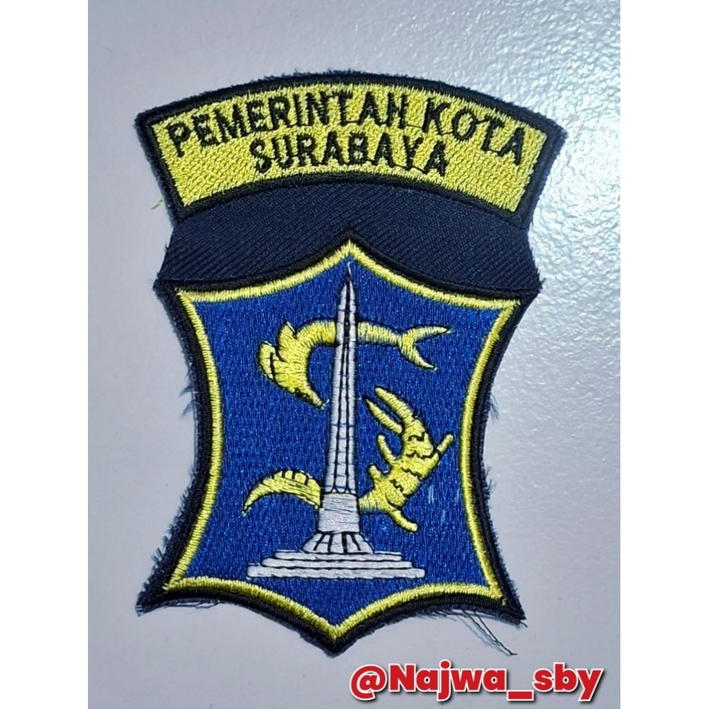 Bet / Badge Dinas Pemerintah Kota Surabaya Bordir