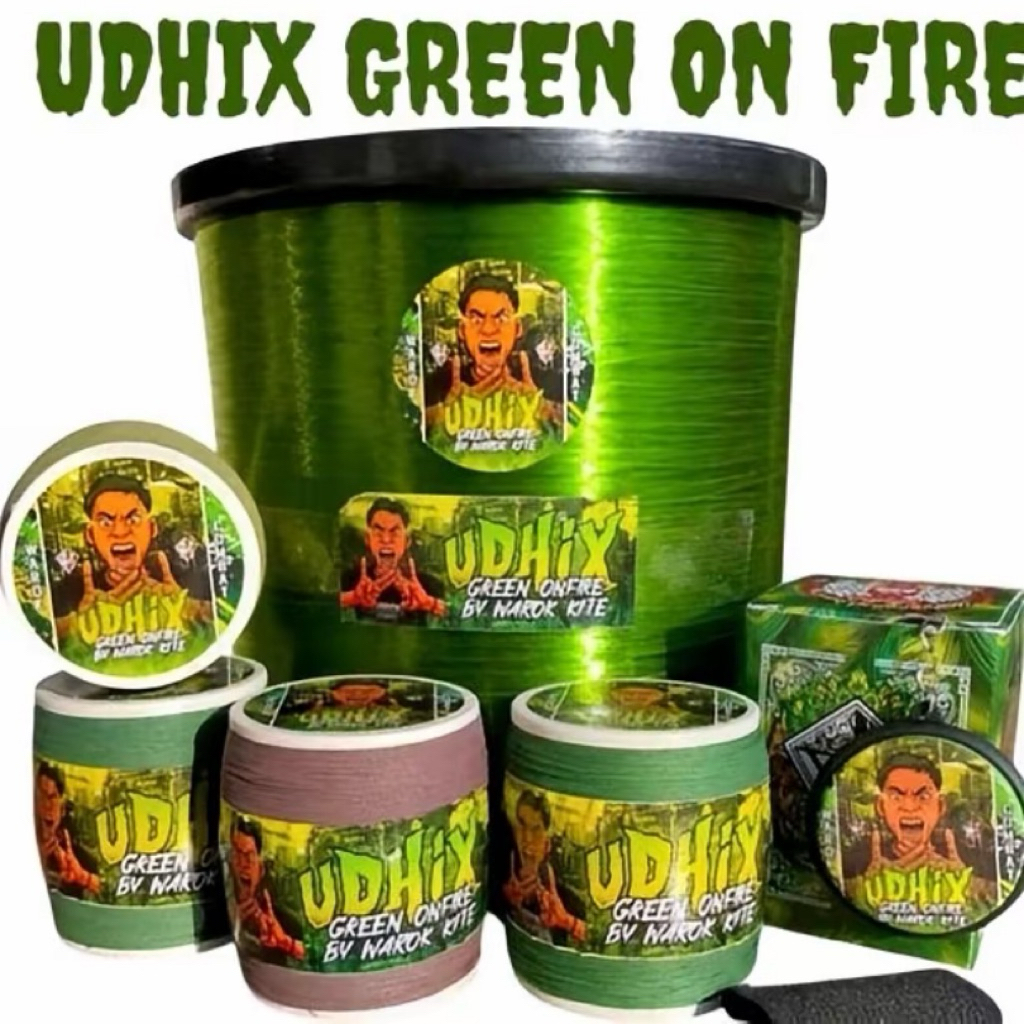 Gelasan UDHIX Green on Fire 1600 Yard Bahan Matot Hijau 0.23