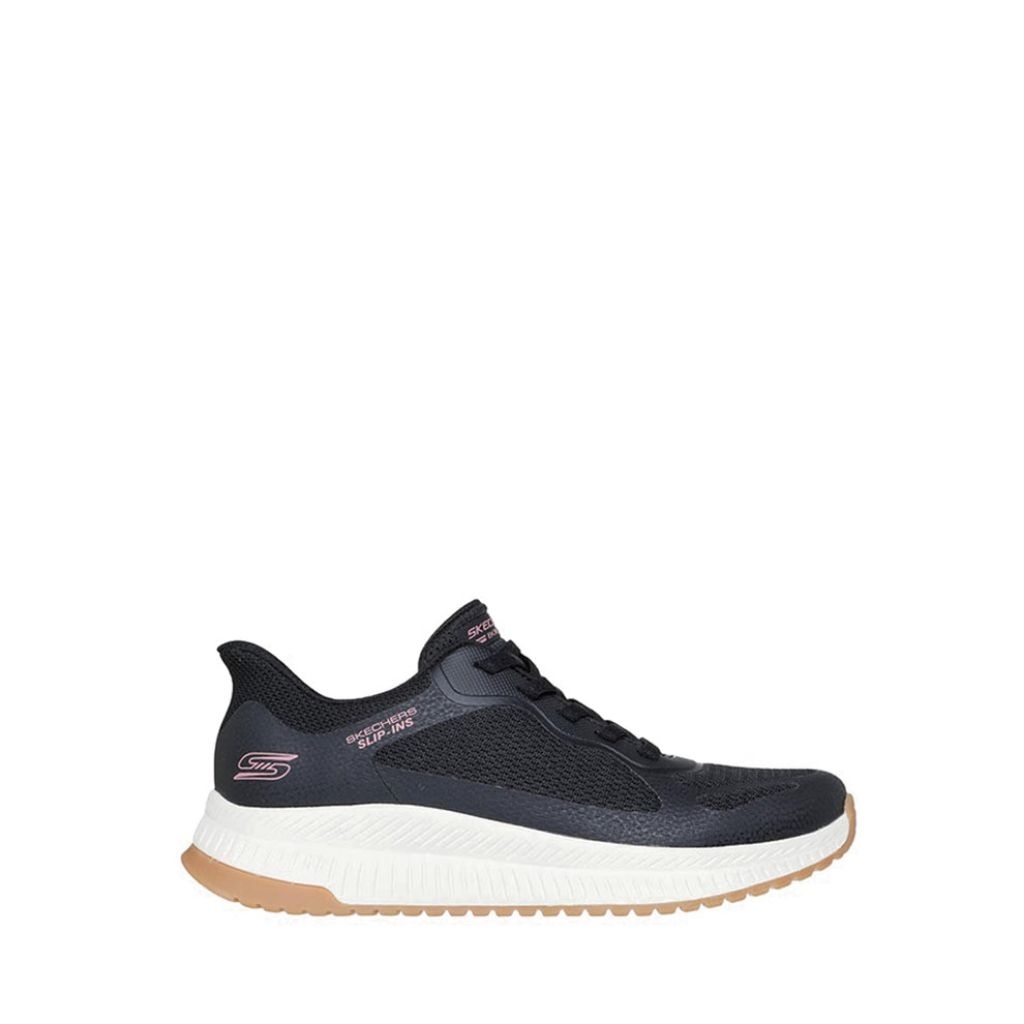 Sepatu Sneaker Wanita Skechers Slip-Ins Bobs Squad 4 - Hitam original