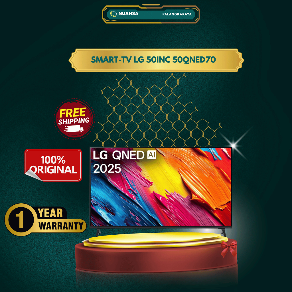 LG TV 50 Inch 50QNED70 Smart WebOS 25 3 HDMI 2 USB 3840x2160 Flat