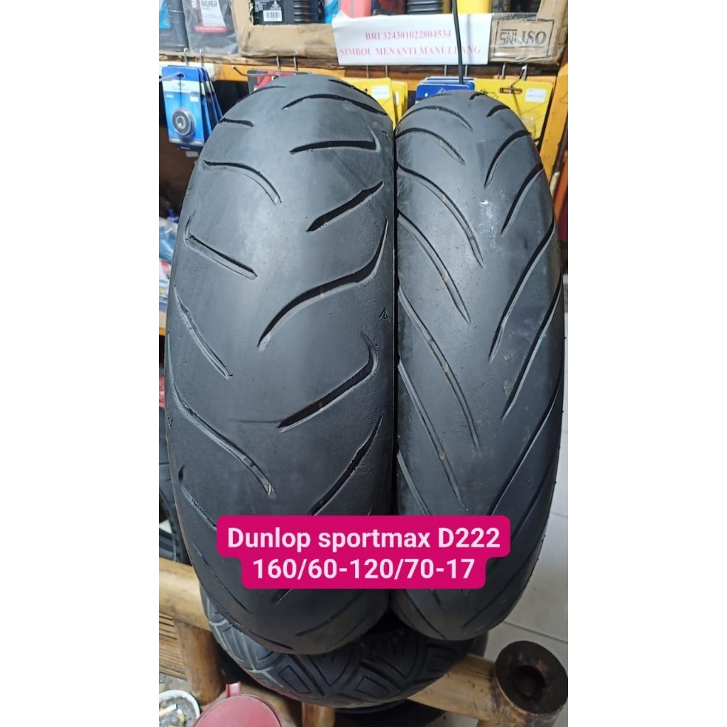 Dunlop sportmax d222. 160/60-120/70-17