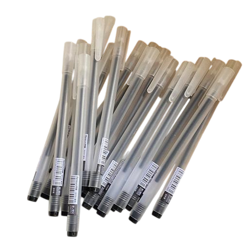 (1 box) pulpen / pena / pen gel cair bening bulat random merek