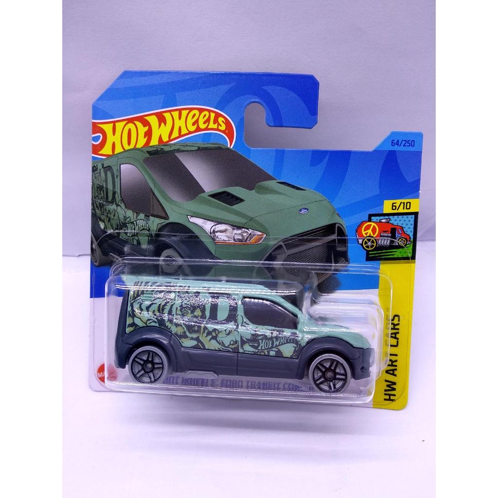 Hot Wheels FORD TRANSIT CONNECT Green Short Card - HW Art Cars