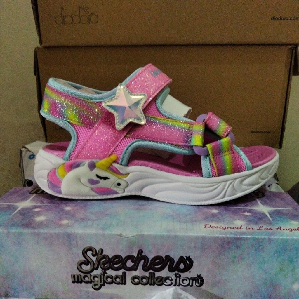 Sepatu Sandal anak perempuan Skechers unicorn