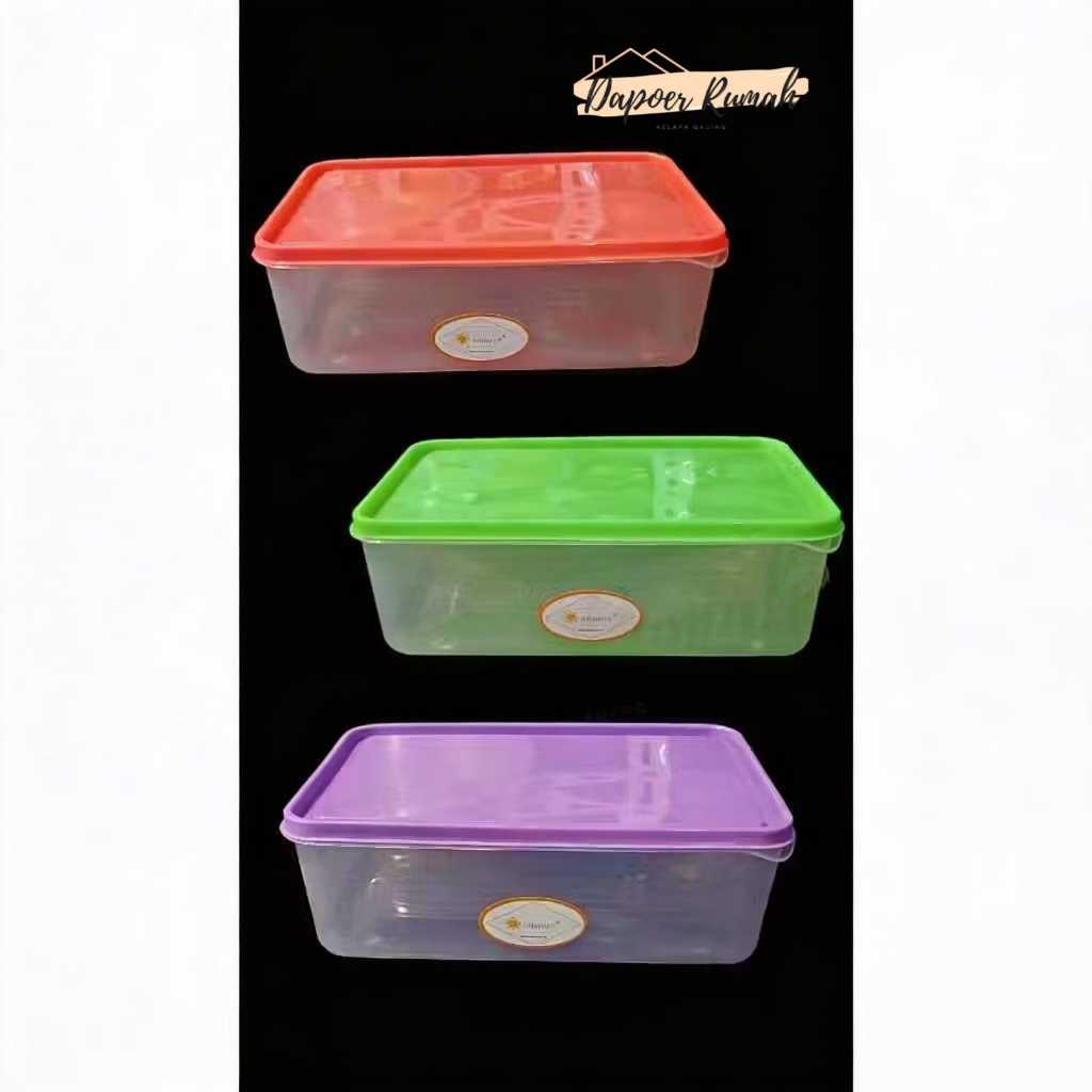 Toples Persegi Allware 2000ml/Toples Makanan Sealware
