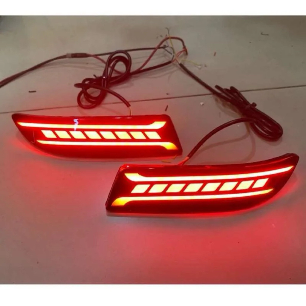 ALL NEW AVANZA 2012 2014 2015 2016 2018 LAMPU BUMPER MATA KUCING BUMPER BELAKANG BAGASI REFLEKTOR LA