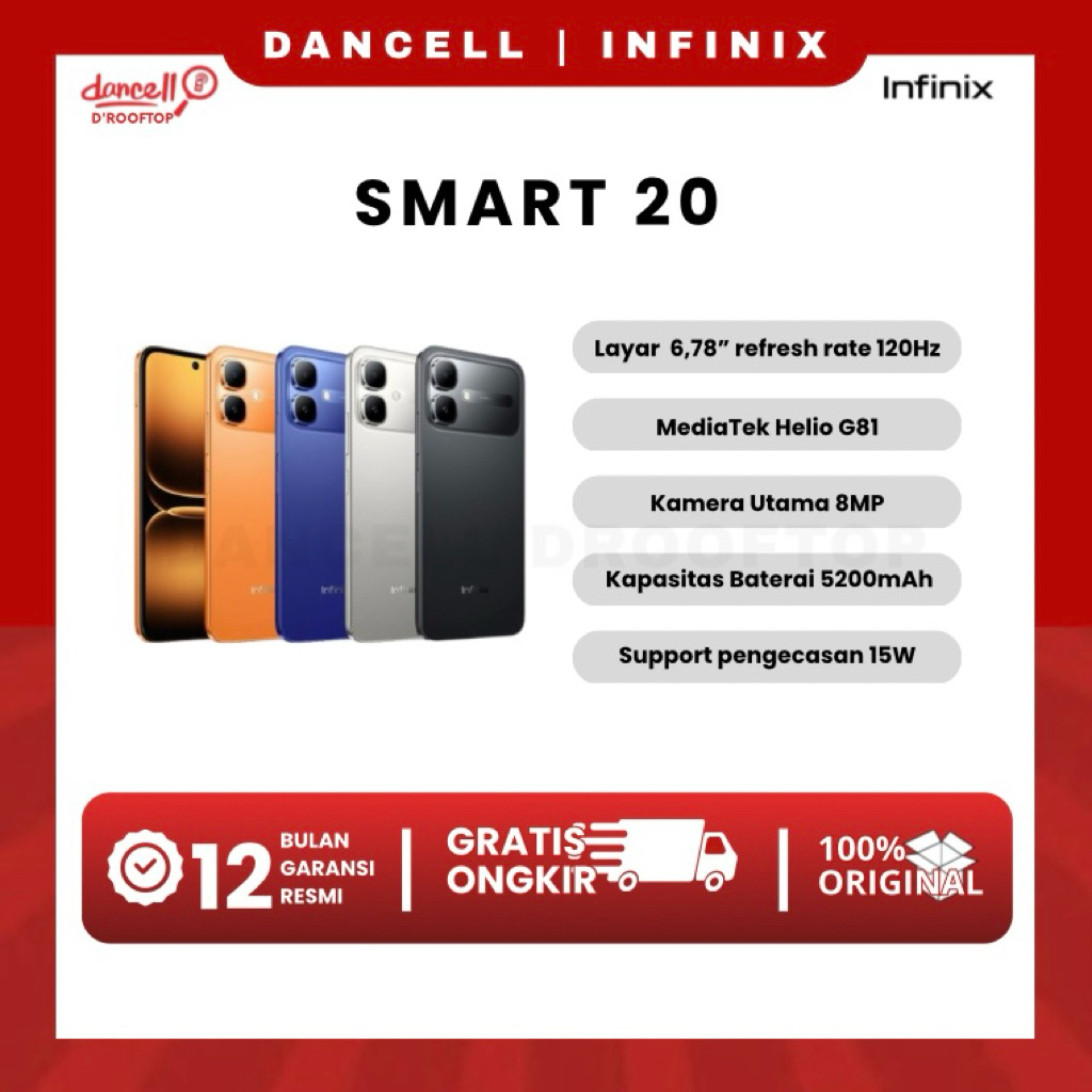 Infinix Smart 20 Ram 4/64GB | Ram 4/128GB