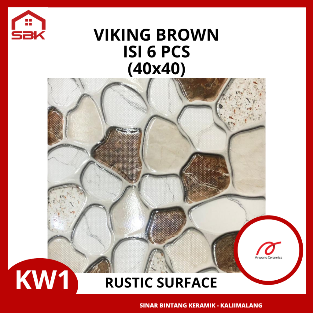 Keramik Lantai Teras 40x40 Viking Arwana