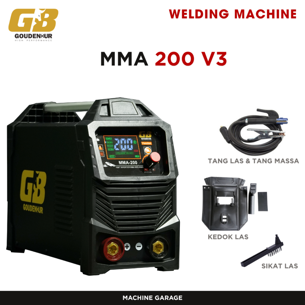 Mesin Las MMA 200 GB V3 Heavy Duty WELDING MACHINE