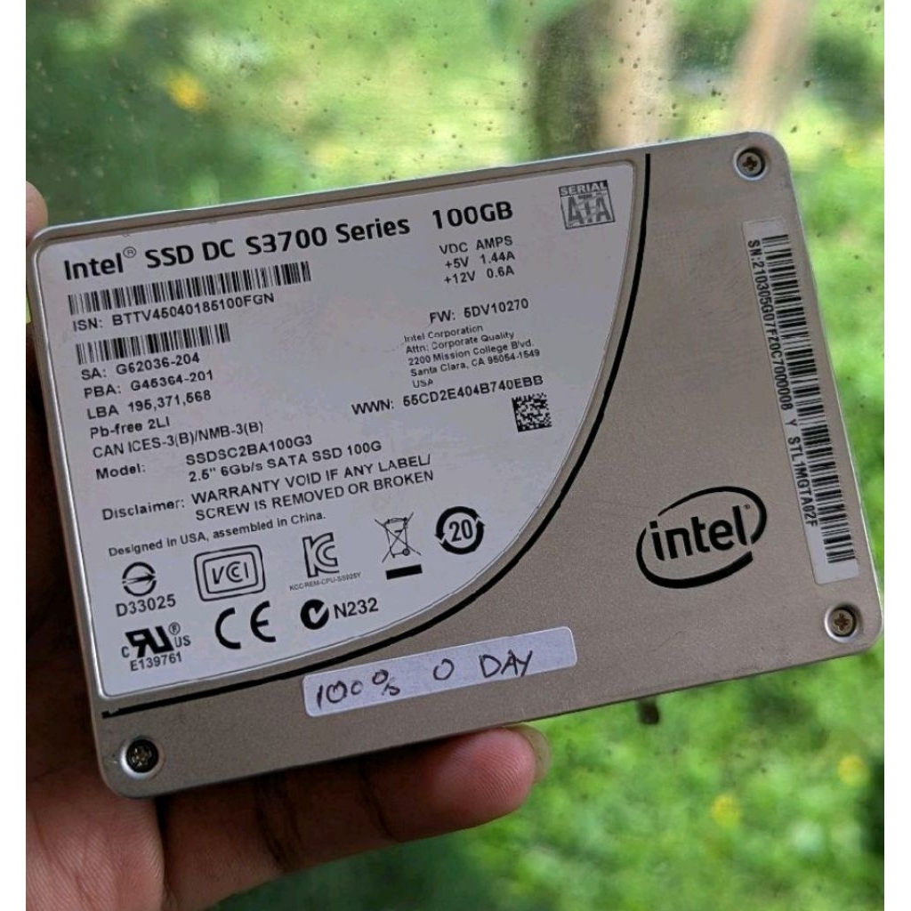 Intel SSD DC S3700 Series 100GB SSD SATA IIISSD Intel 100GB