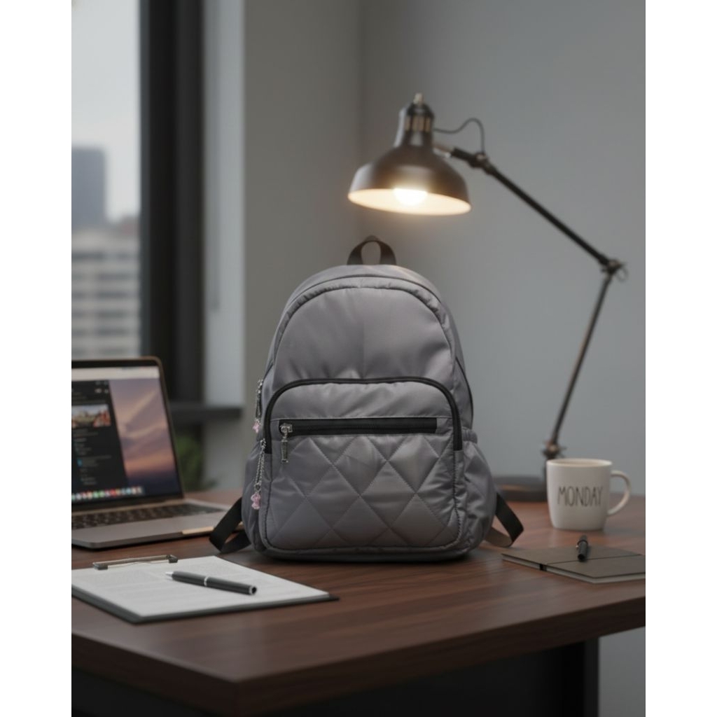 TAS BACKPACK KULIAH RINGAN#TAS RANSEL NILON IMPORT#