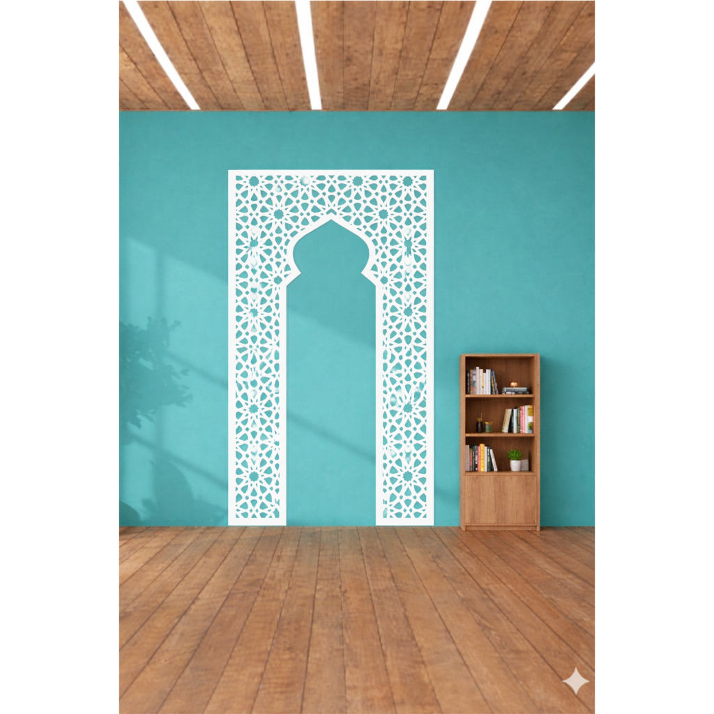 Hiasan dinding mewah elegant / mihrob musholla minimalis / dekorasi rumah