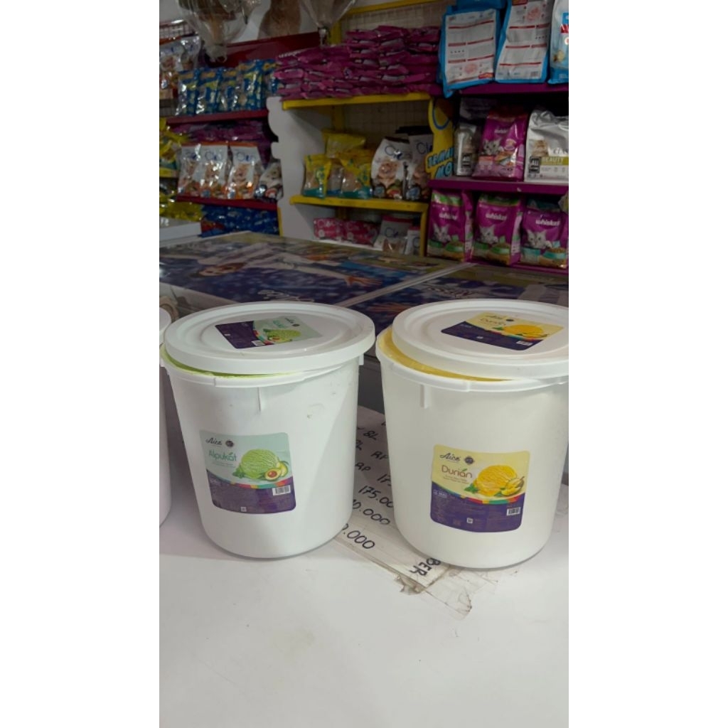 ice cream aice / es krim aice rasa durian dan alpukat / aice durian 8 liter