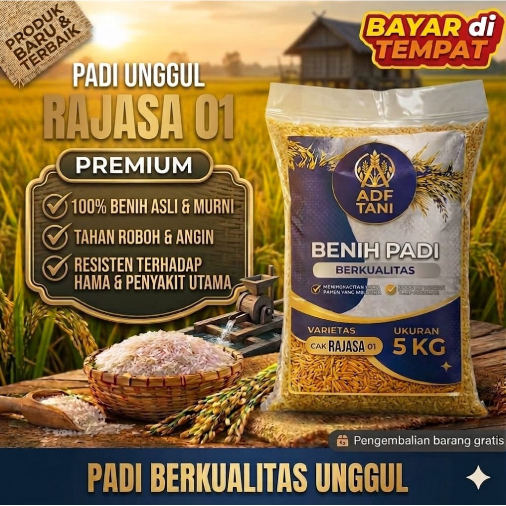 BENIH PADI RAJASA 01 KEMASAN 5 KG
