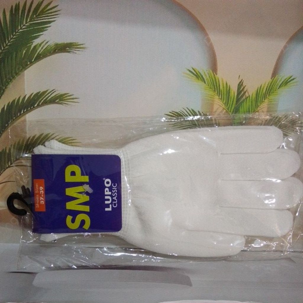 Sarung Tangan Paskibra Drum Band Putih Polos SMP Lupo Classic Tebal