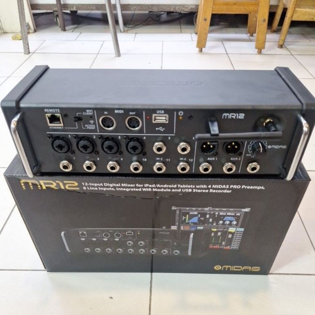 Mixer digital Midas MR12 Mr12 Mixer 12ch