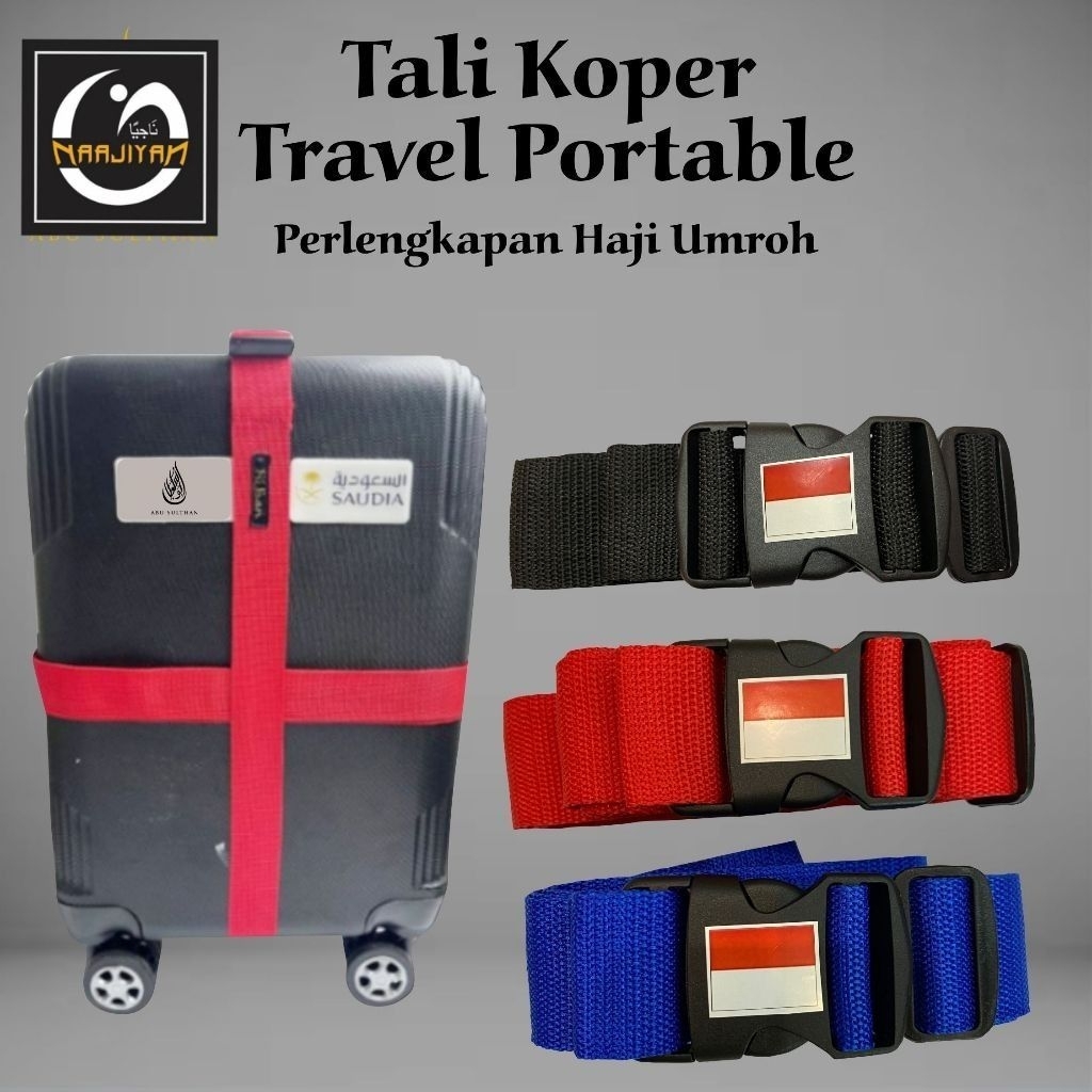 SABUK KOPER HAJI UMROH | SABUK KOPER PORTABEL PENGAMAN KOPER TEBAL ANTI LEPAS | TALI PENGIKAT KOPER