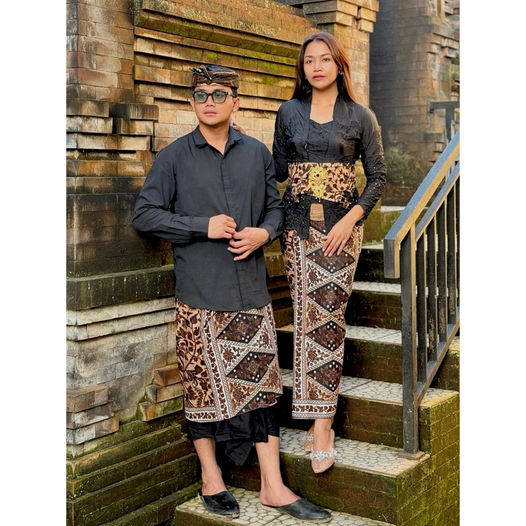 Set Coupel batik bali , Kamen +Selendang +saput , batik klasik indigo dll