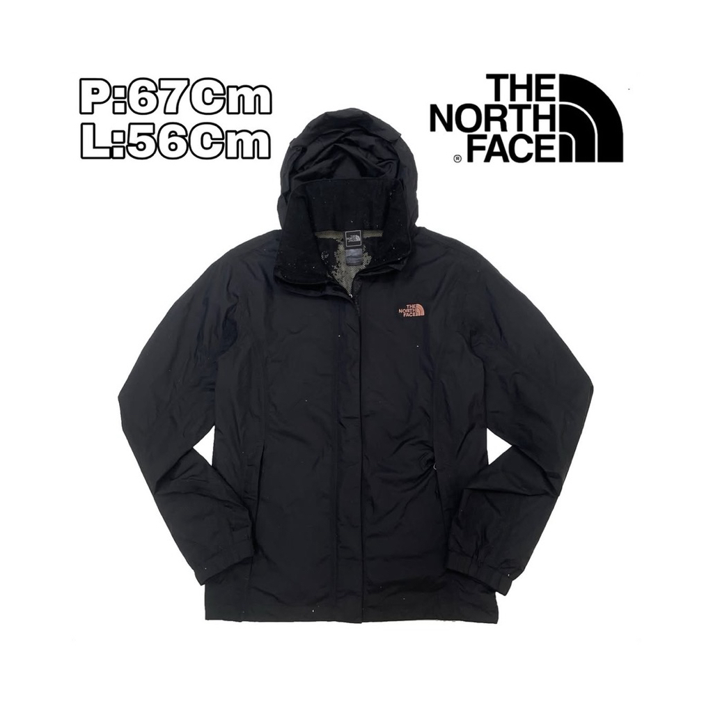 J36 Jaket Outdoor Waterproof The North Face TNF Black  Sport Olahraga Original Parasut Hiking Pendak