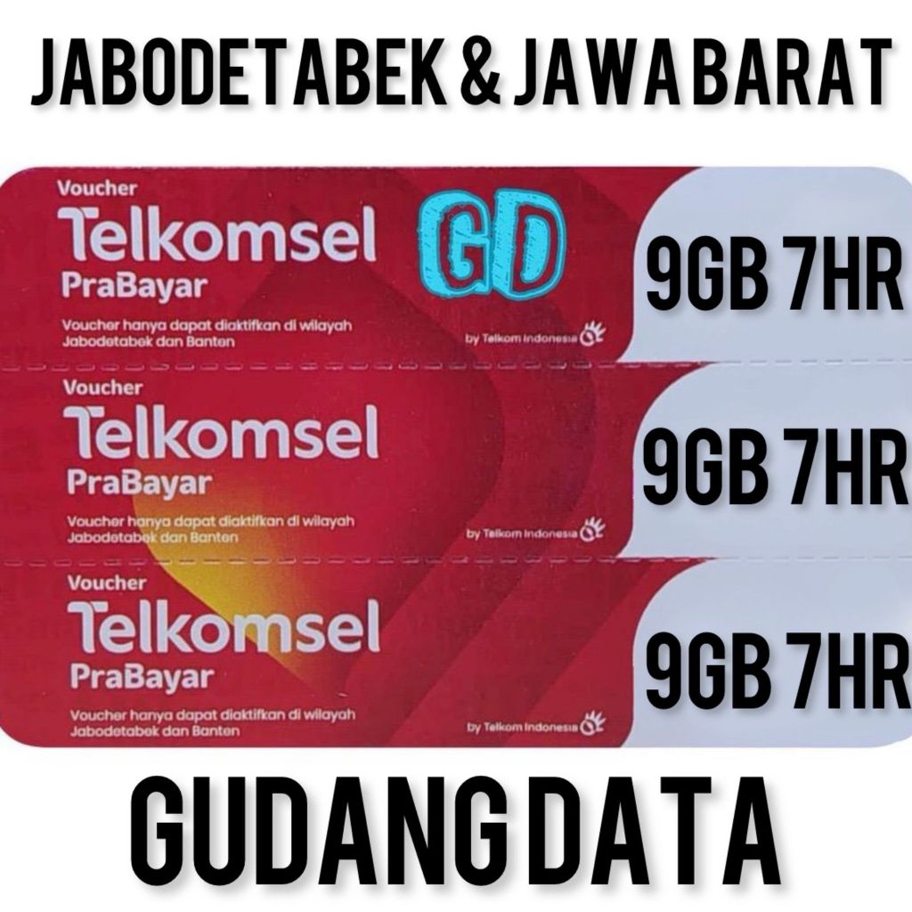 Voucher Telkomsel 9GB 7Hari