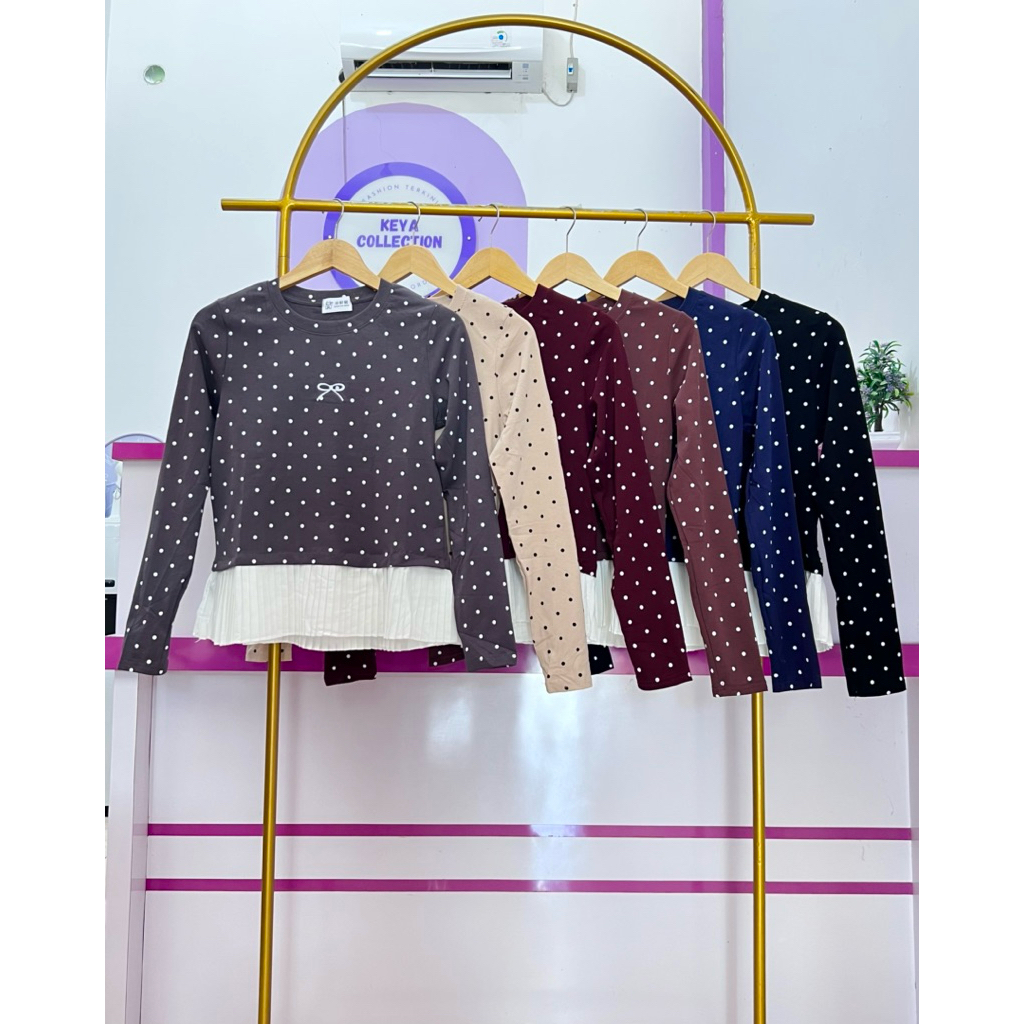 BLOUSE IMPORT/BLOUSE POLKADOT IMPORT