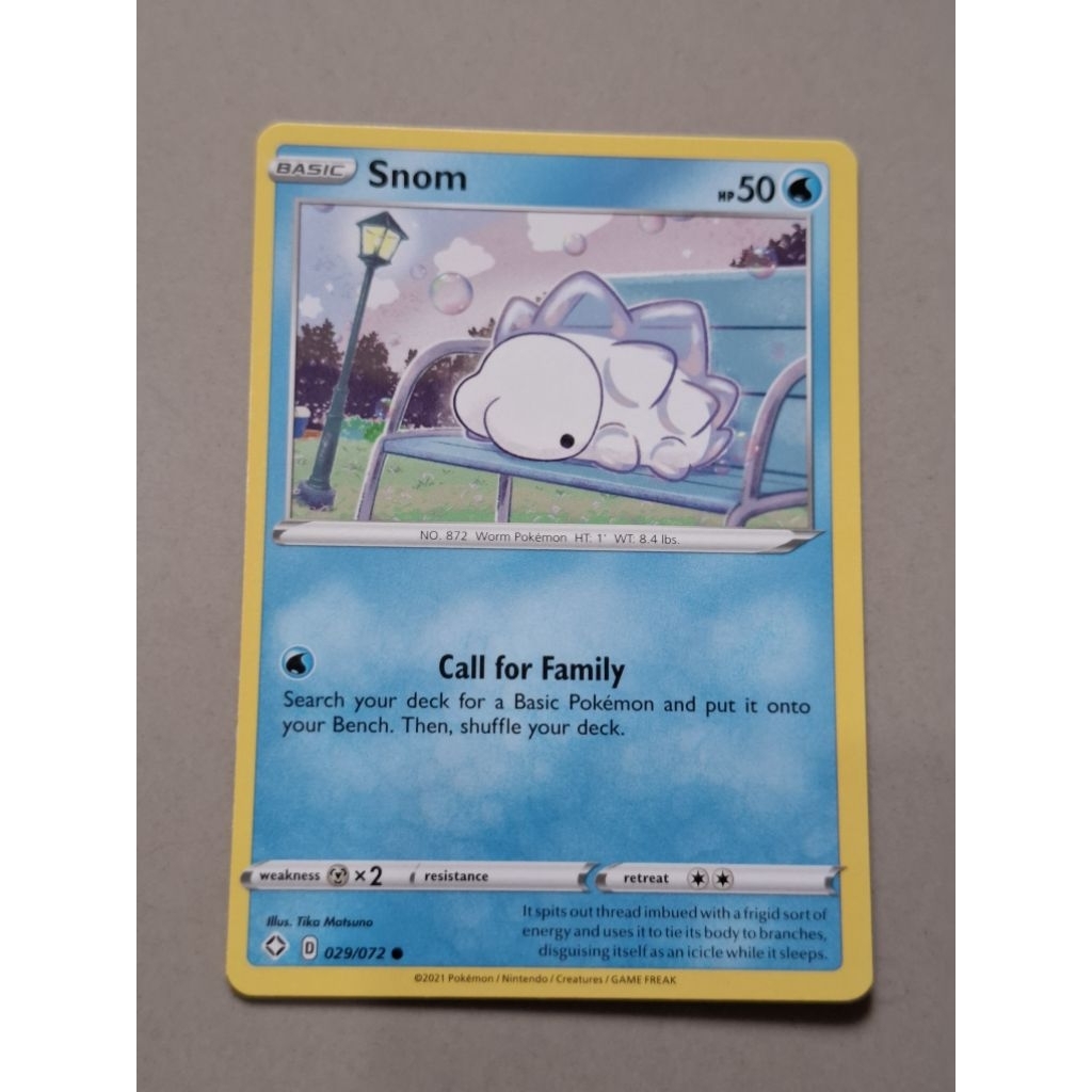 KARTU POKEMON ORIGINAL COMMON SNOM D 029/072