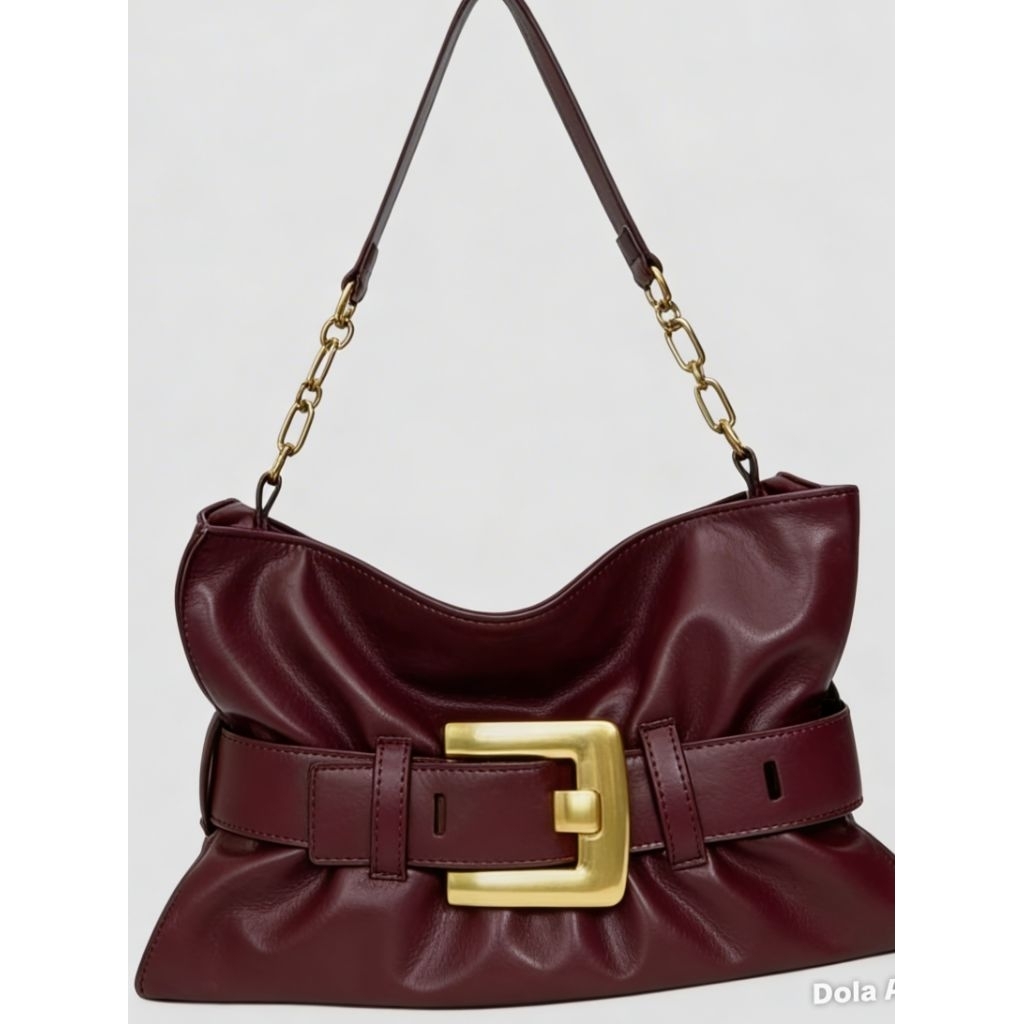 tas selempang kerut balmain