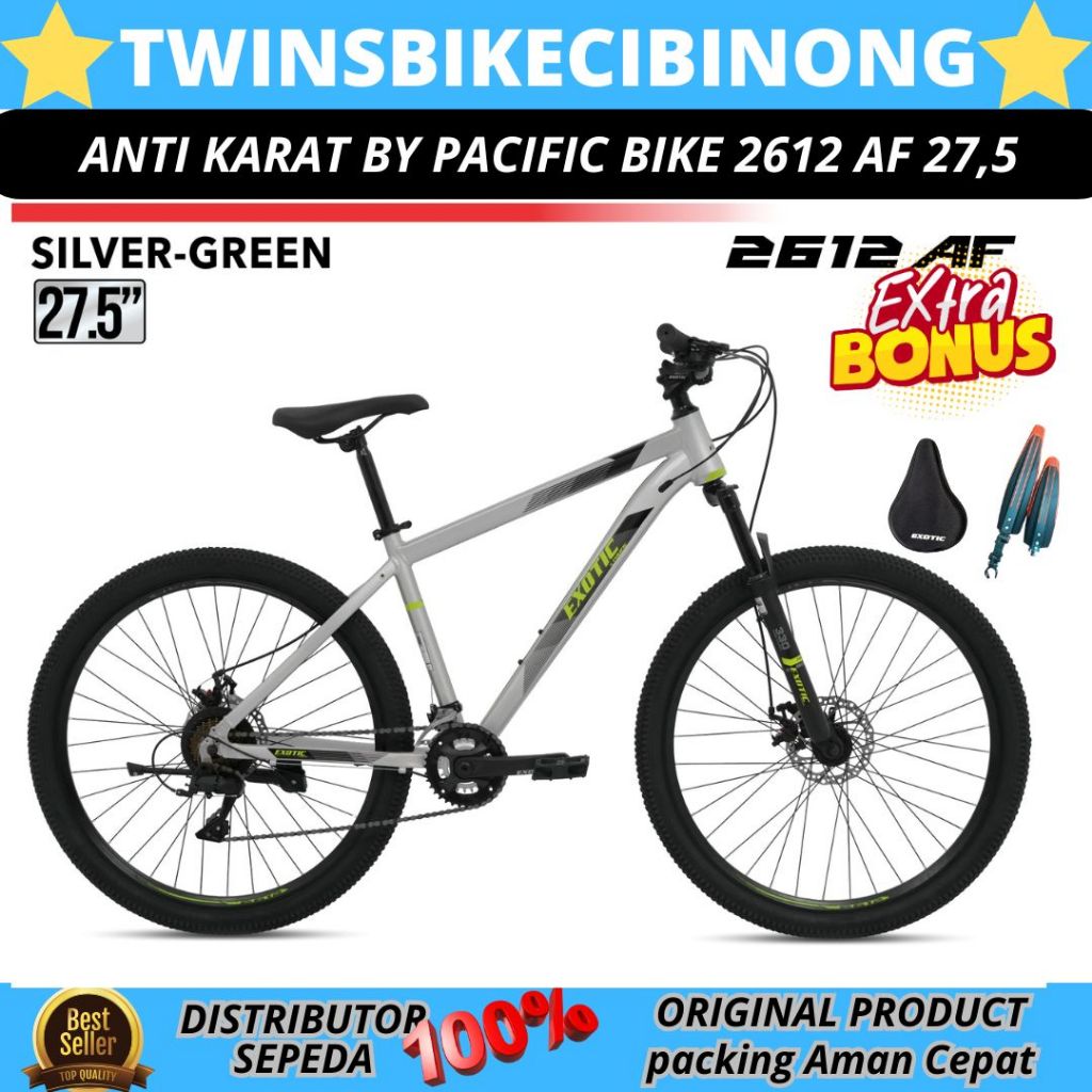 Sepeda Gunung MTB 27,5 EXOTIC 2612 AF ALLOY 2 x 8 SPEED