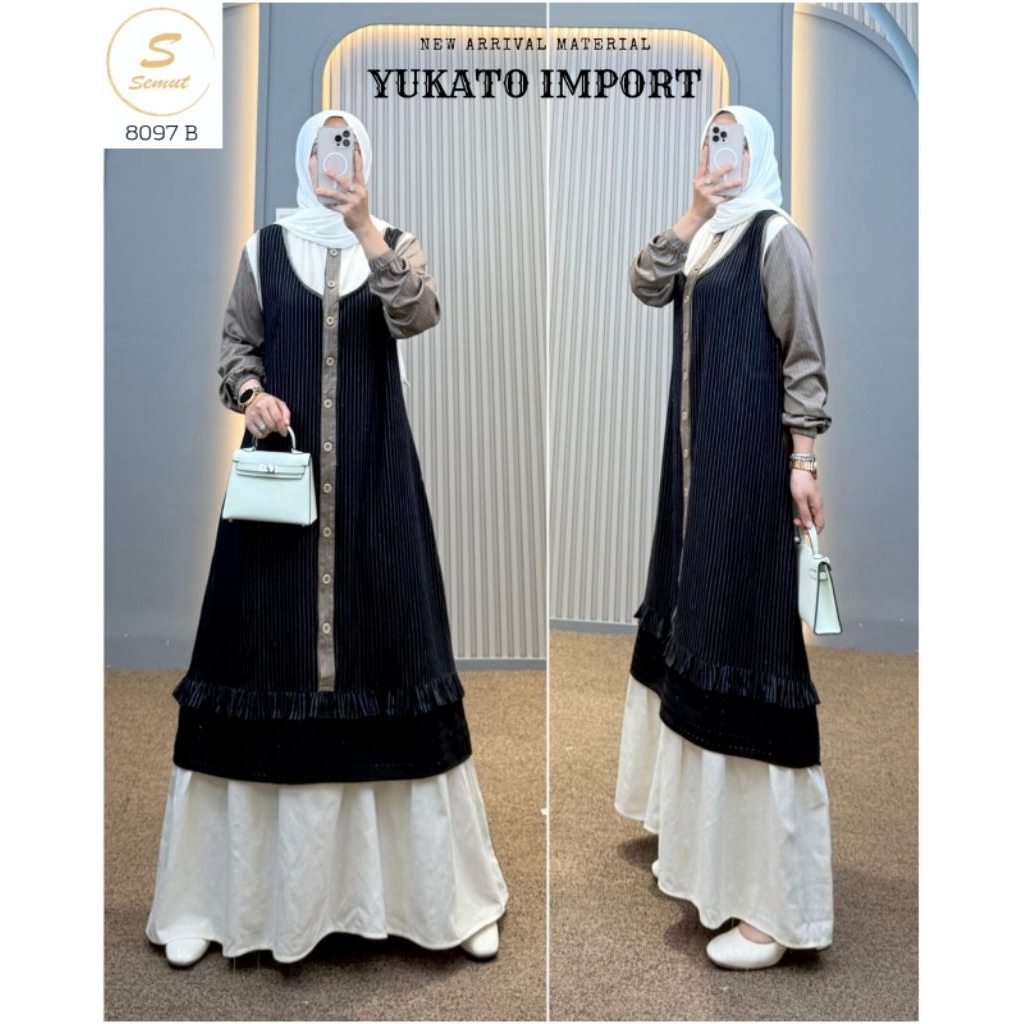 Gamis katun linen