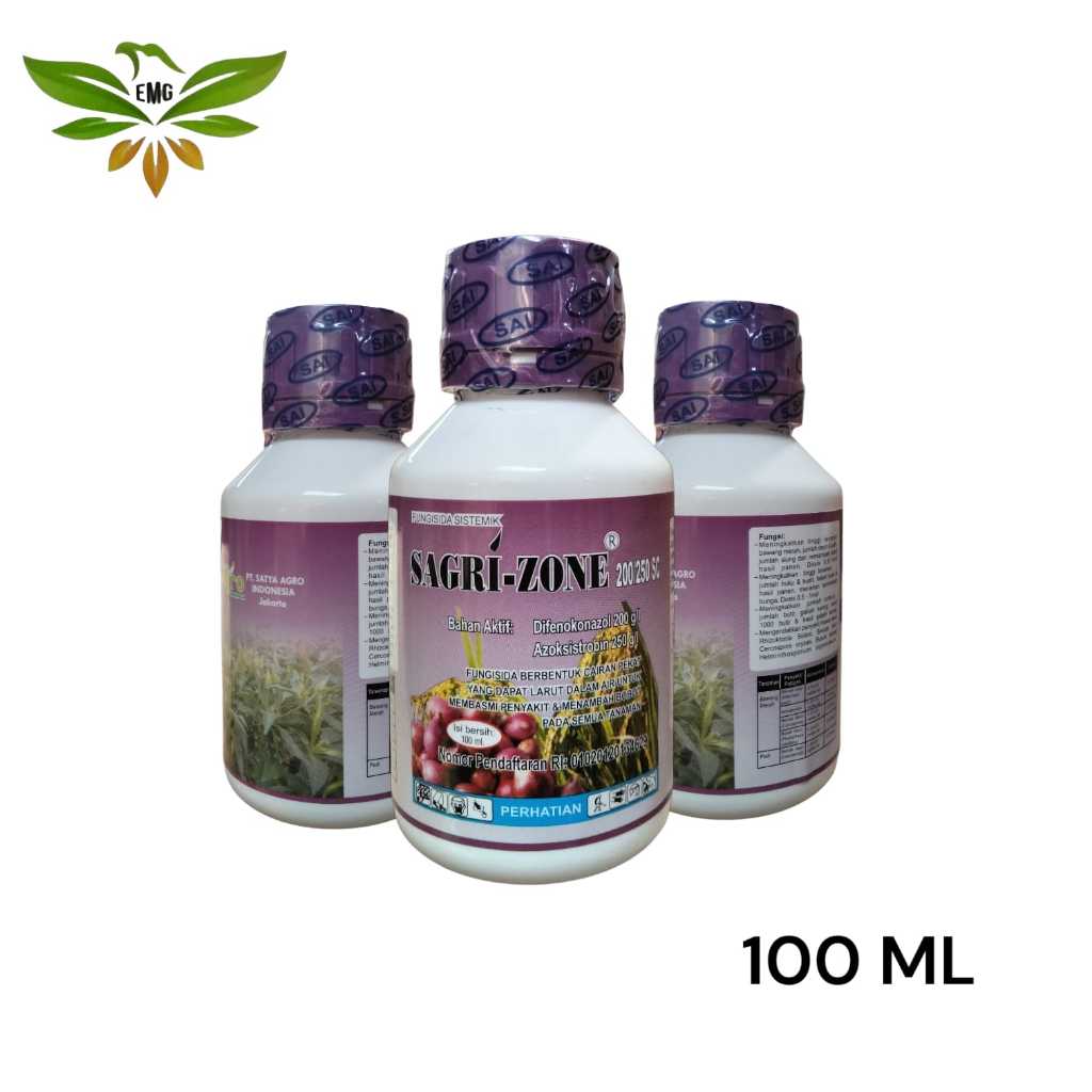 Sagri Zone 100ml Difenokonazol 200 g/l Azoksistrobin 250 g/l Satya Agro Indonesia